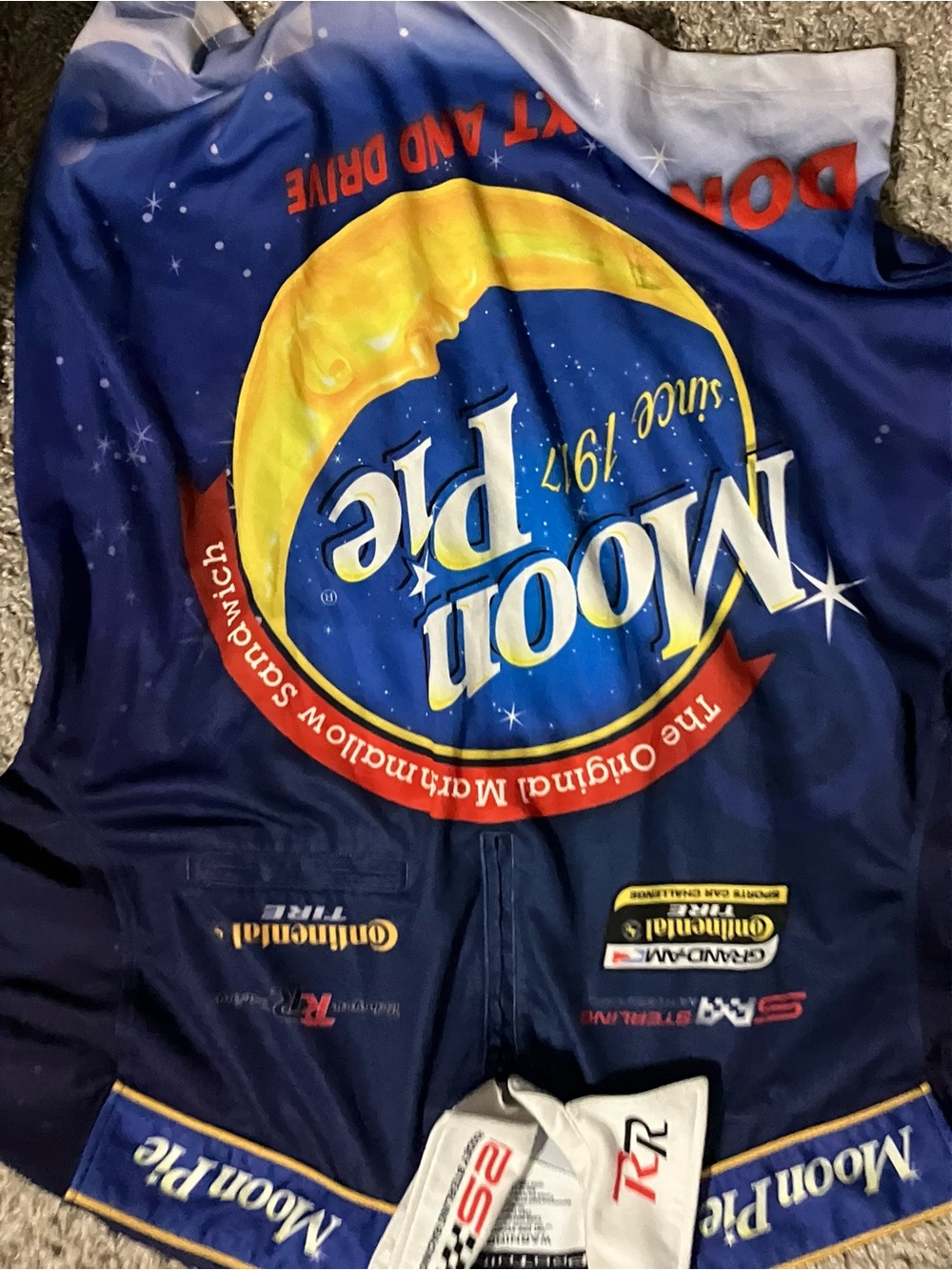 Ford Moon Pie Navy Blue Graphic Polo